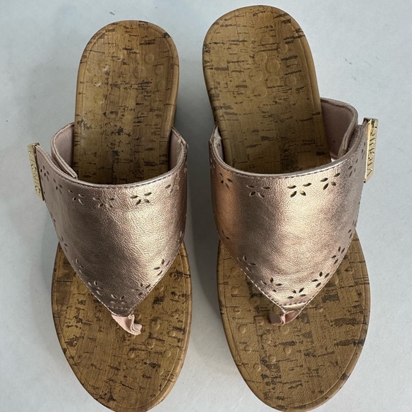 VIONIC Women's Anitra Wedge Sandals Platform Orthotic Arch Support Size 7 - Picture 5 of 13